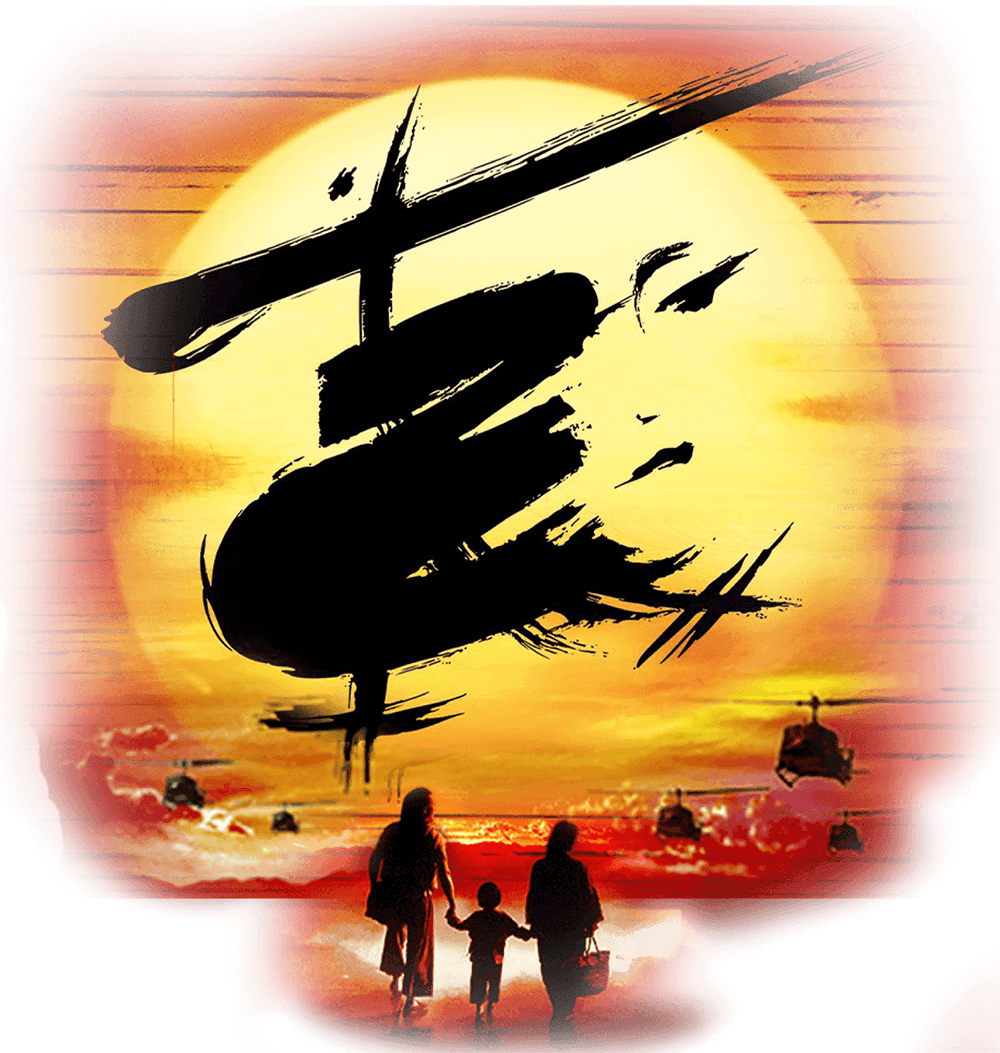 Miss Saigon Hero Logo of Helicopter and people
